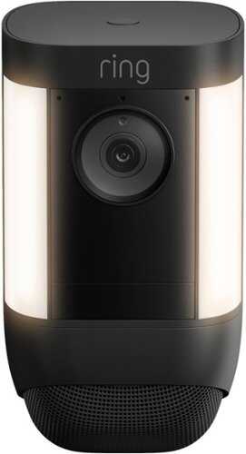 Rent to own Ring - Spotlight Cam Pro Outdoor Wireless 1080p Battery Surveillance Camera - Black