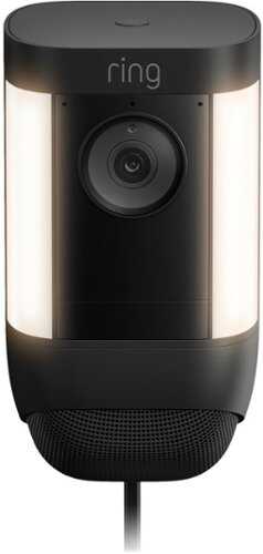 Rent to own Ring - Spotlight Cam Pro Outdoor Wireless 1080p Plug-In Surveillance Camera - Black