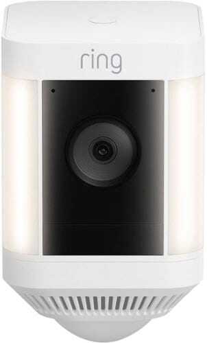 Rent to own Ring - Spotlight Cam Plus - Battery - Outdoor/Indoor Wireless 1080p Surveillance Camera - White