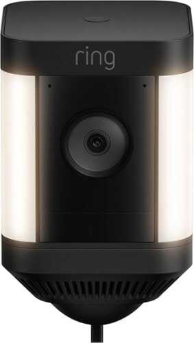 Rent to own Ring - Spotlight Cam Plus - Plug-In - Outdoor/Indoor Wireless 1080p Surveillance Camera - Black