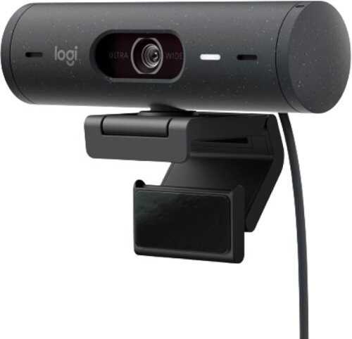 Rent to own Logitech - Brio 500 1920x1080p Webcam with Privacy Cover - Graphite