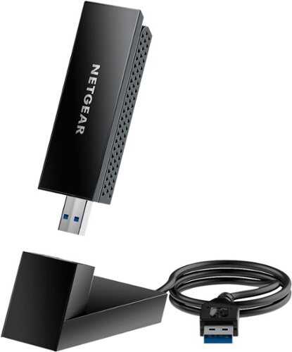 Rent to own NETGEAR - Nighthawk AXE3000 Tri-Band Wi-Fi 6E USB 3.0 Adapter - Black