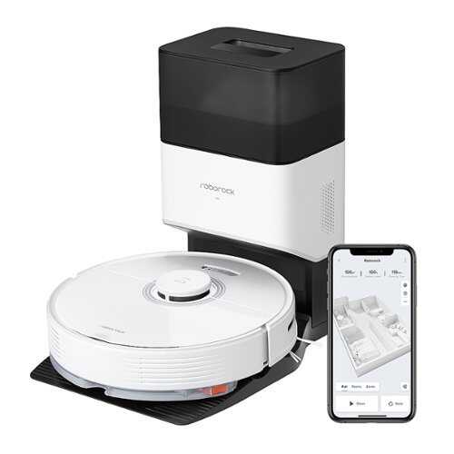 Rent to own Roborock - Q7 Max+ Wi-Fi Connected Robot Vacuum and Mop with Auto-Empty Dock Pure, APP-Controlled Mopping - White