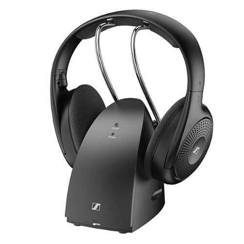 Sennheiser - RS 120-W Wireless Around Ear Headphones for TV Listening - Black