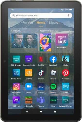 Rent To Own - Amazon - Fire HD 8 Plus tablet, 8” HD Display, 32 GB, 30% faster processor, 3GB RAM, wireless charging, (2022 release) - Gray