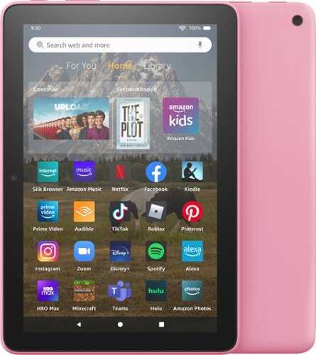 Rent To Own - Amazon - Fire HD 8 tablet, 8” HD Display, 32 GB, 30% faster processor, designed for portable entertainment, (2022 release) - Rose