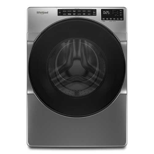 Rent To Own - Whirlpool - 5.0 Cu. Ft. High-Efficiency Stackable Front Load Washer with Quick Wash Cycle - Chrome shadow