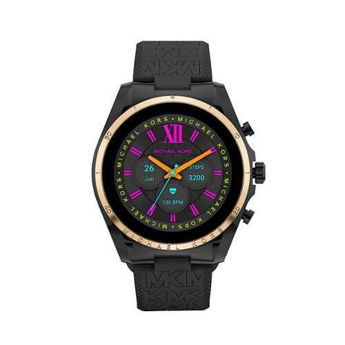Michael Kors Gen 6 Bradshaw Black Silicone Smartwatch - Black