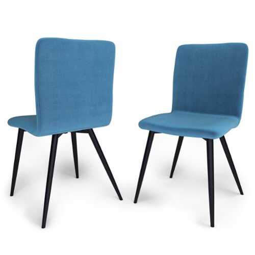 Rent to own Simpli Home - Baylor Dining Chair (Set of 2) - Blue