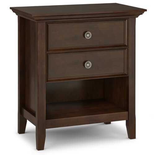 Rent to own Simpli Home - Amherst Bedside Table - Russet Brown