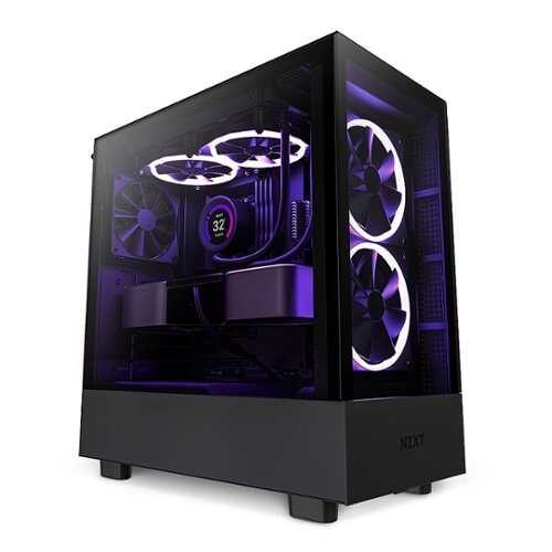 Rent to own NZXT - H5 Elite ATX Mid-Tower Case Black - Black
