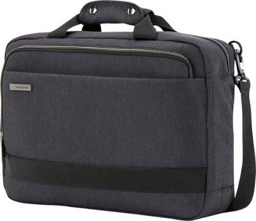 Rent to own Samsonite - Modern Utility Convertible Briefcase for 15.6" Laptop - Charcoal Heather