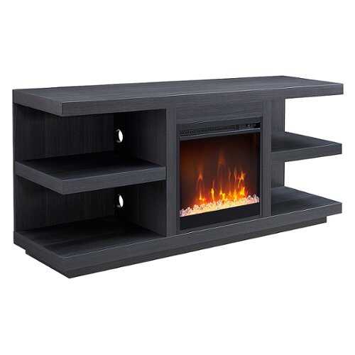 Rent to own Camden&Wells - Maya Crystal Fireplace TV Stand for Most TVs up to 65" - Charcoal Gray