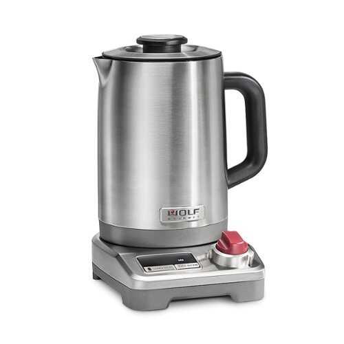 Rent To Own - Wolf Gourmet TRUE Temperature 1.5 Liter Electric Kettle - STAINLESS STEEL