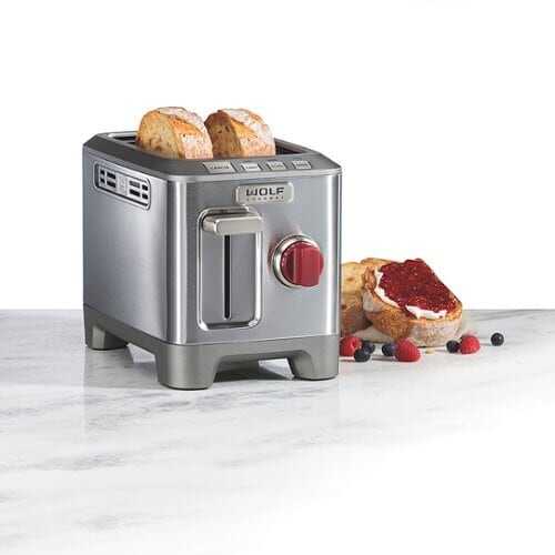 Rent To Own - Wolf Gourmet Two-Slice Toaster - STAINLESS STEEL