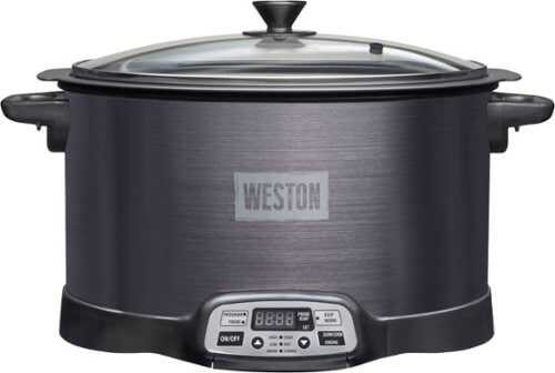 Rent To Own - Weston 2-in-1 Indoor Smoker and Slow Cooker - STAINLESS STEEL