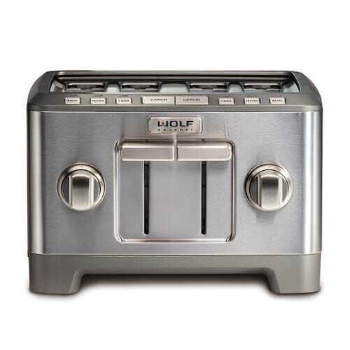 Rent To Own - Wolf Gourmet Four-Slice Toaster - STAINLESS STEEL