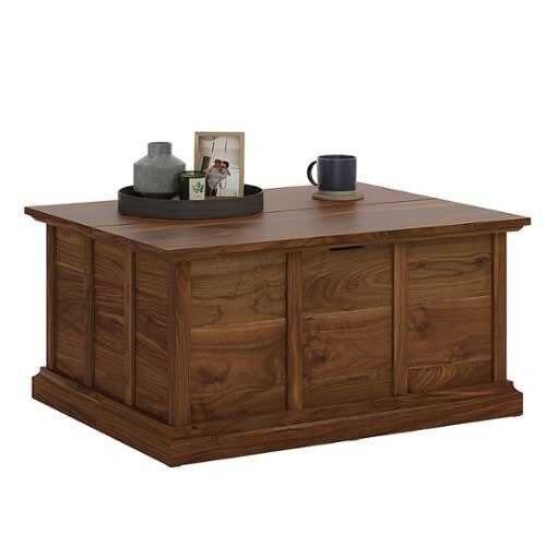 Rent to own Sauder - Cottage Road Storage Coffee Table Grand Walnut