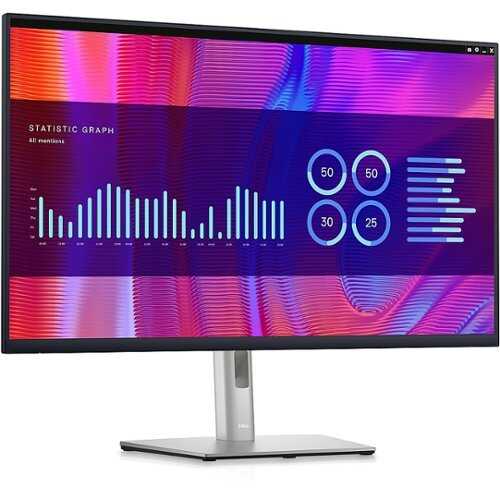 Rent to own Dell - 31.5" LCD Monitor (HDMI, DisplayPort, USB Hub) - Black, Silver