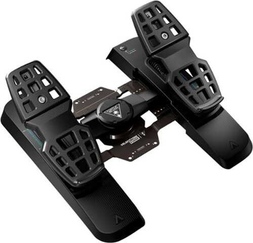Rent to own Turtle Beach - VelocityOne Rudder Universal Rudder Pedals for Windows PCs, Xbox Series X, Xbox Series S with Adjustable Brakes - Black