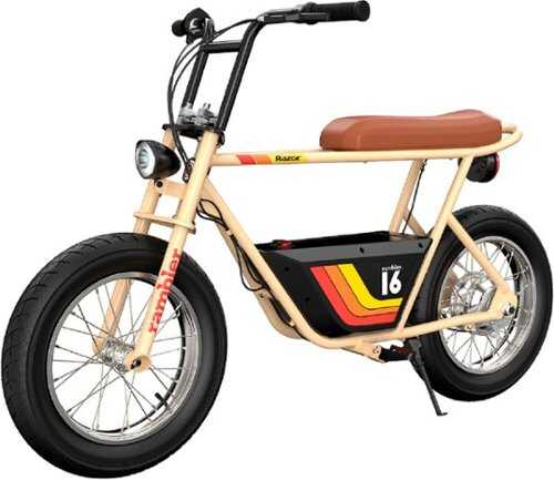 Rent to own Razor - Rambler 16 36V Electric Minibike w/11.5 miles max operating range and 15.5 mph max speed - Tan