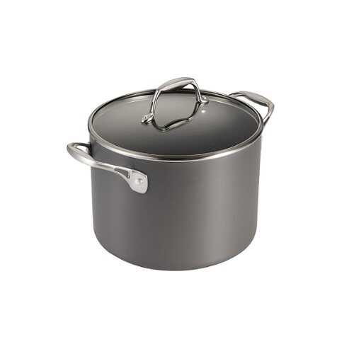 Rent to own Tramontina - 8Qt Covered Stock Pot - gray
