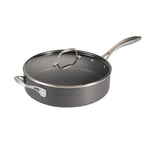 Rent to own Tramontina - 5.5Qt Covered Deep Saute Pan - Gray
