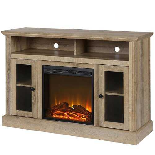 Rent to own Ameriwood Home - Chicago Electric Fireplace TV Console - Natural