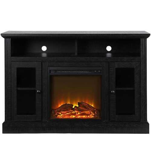 Rent to own Ameriwood Home - Chicago Electric Fireplace TV Console - Black Oak