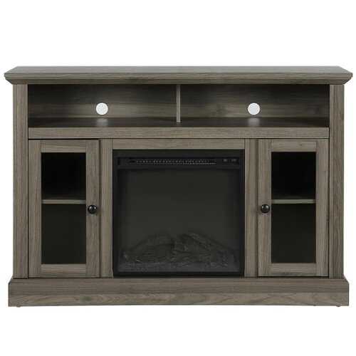 Rent to own Ameriwood Home - Chicago Electric Fireplace TV Console - Medium Brown