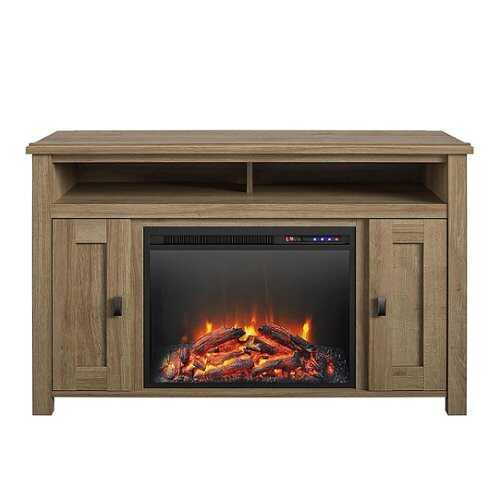 Rent to own Ameriwood Home - Farmington Electric Fireplace TV Console - Natural