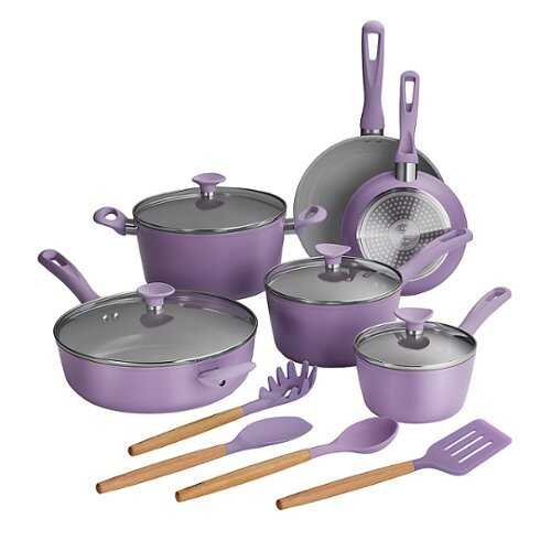 Rent to own Tramontina - 14PC Cold Forged Cookware Set - Purple