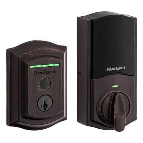 Rent to own Kwikset - Halo Smart Lock Wi-Fi Replacement Deadbolt with App/Key/Fingerprint Access - Venetian Bronze