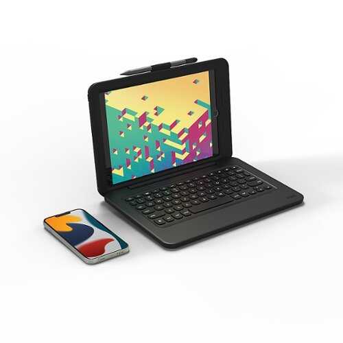 Rent to own ZAGG - Rugged Book Keyboard Connect & Case for Apple iPad 10.2” (7th, 8th, 9th Gen)