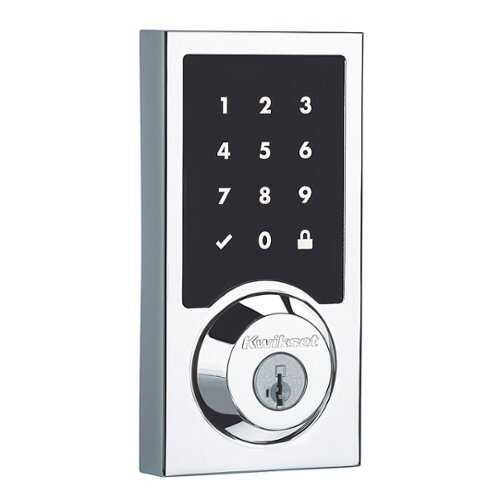Rent to own Kwikset - 916 Smart Lock Z-Wave Replacement Deadbolt with App/Touchscreen/Key Access - Polished Chrome