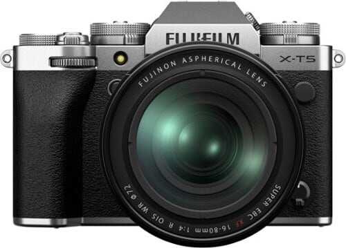 Rent to own FUJIFILM X-T5 Mirrorless Camera Body, Silver w/ FUJINON XF16-80mmF4 R OIS WR Lens Kit