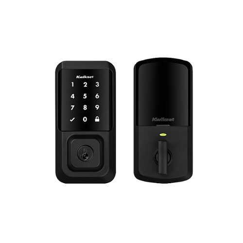 Rent to own Kwikset - Halo Smart Lock Wi-Fi Replacement Deadbolt with App/Touchscreen/Key Access - Matte Black
