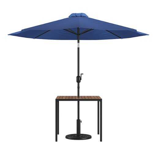 Rent to own Flash Furniture - Lark Outdoor Square Modern  3 Piece Patio Set - Navy