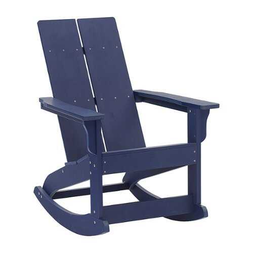 Rent to own Flash Furniture - Finn Rocking Patio Chair - Navy