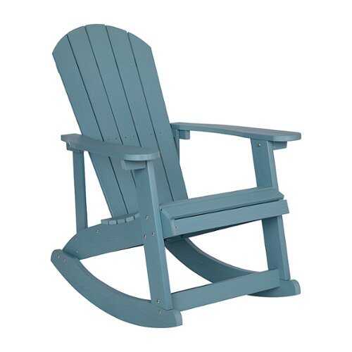 Rent to own Flash Furniture - Savannah Rocking Patio Chair - Sea Foam