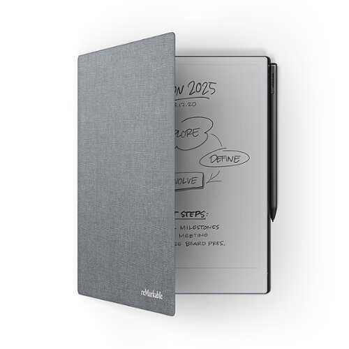 Rent to own reMarkable - Book Folio in polymer weave for reMarkable2 paper tablet - Gray