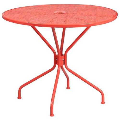 Rent To Own - Flash Furniture - Oia Contemporary Patio Table - Coral