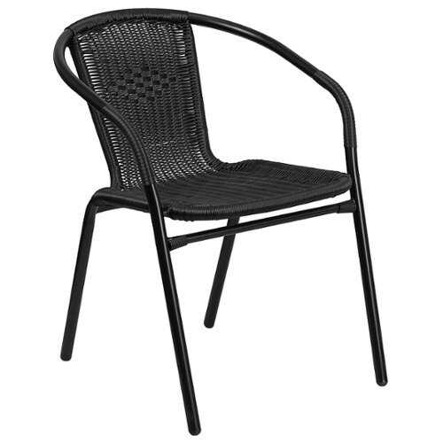 Rent to own Flash Furniture - Lila Patio Chair (set of 4) - Black