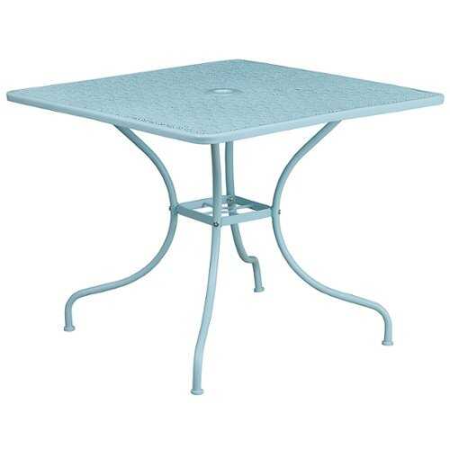 Rent To Own - Flash Furniture - Oia Contemporary Patio Table - Sky Blue