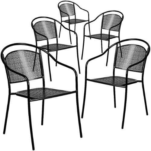 Rent to own Flash Furniture - Oia Patio Chair (set of 5) - Black