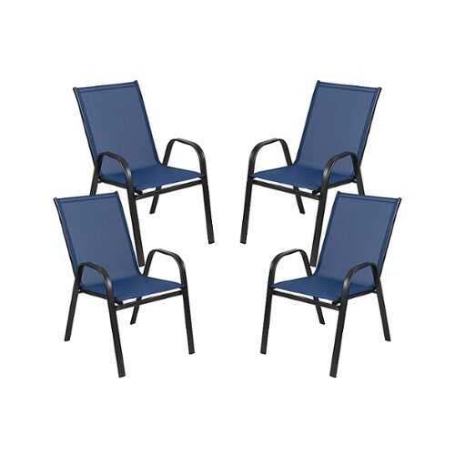 Rent to own Flash Furniture - Brazos Patio Chair (set of 4) - Navy