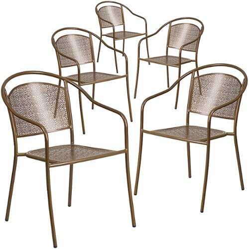 Rent To Own - Flash Furniture - Oia Patio Chair (set of 5) - Gold