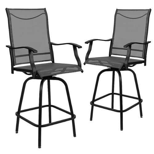 Rent to own Flash Furniture - Valerie Patio Chair (set of 2) - Gray