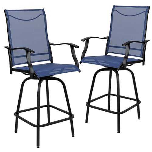 Rent to own Flash Furniture - Valerie Patio Chair (set of 2) - Navy