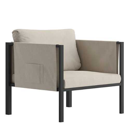 Rent to own Flash Furniture - Lea Patio Lounge Chair - Light Gray